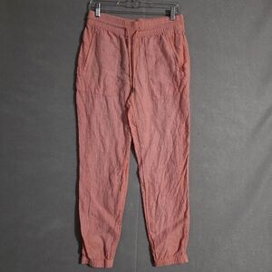 Athleta Womens Sunset Glow Retreat Linen Jogger 531704-05 Size 4